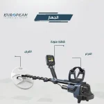 جهاز ماجنيتار 9000 لكشف الذهب والمعادن مع توضيح المكونات
